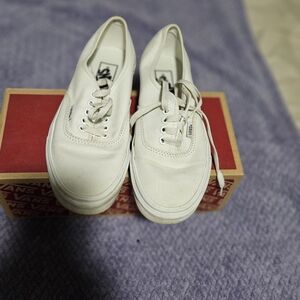 Vans Off-White Canvas Sneakers